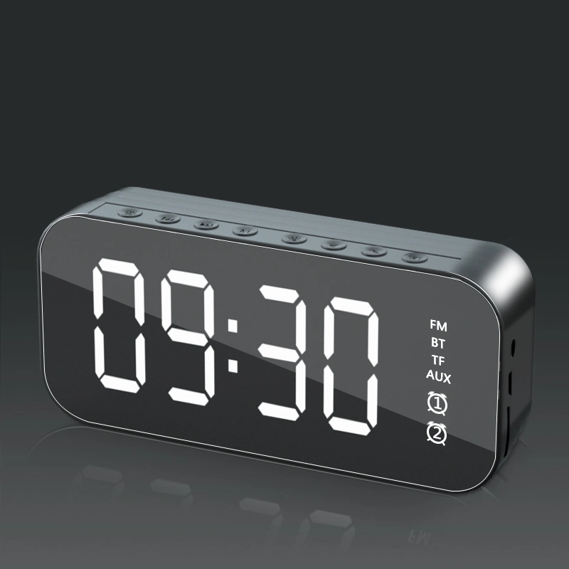 Clock/Alarm Clock Bluetooth Speaker A18 with TF/FM/Aux