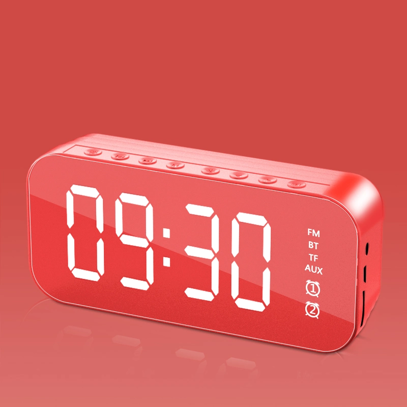 Clock/Alarm Clock Bluetooth Speaker A18 with TF/FM/Aux