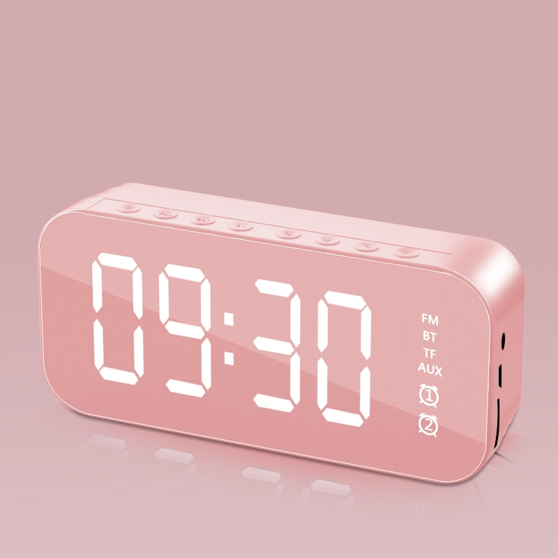 Clock/Alarm Clock Bluetooth Speaker A18 with TF/FM/Aux